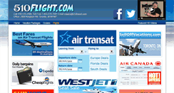 Desktop Screenshot of 510flight.com