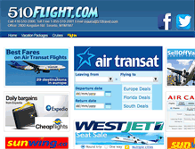 Tablet Screenshot of 510flight.com